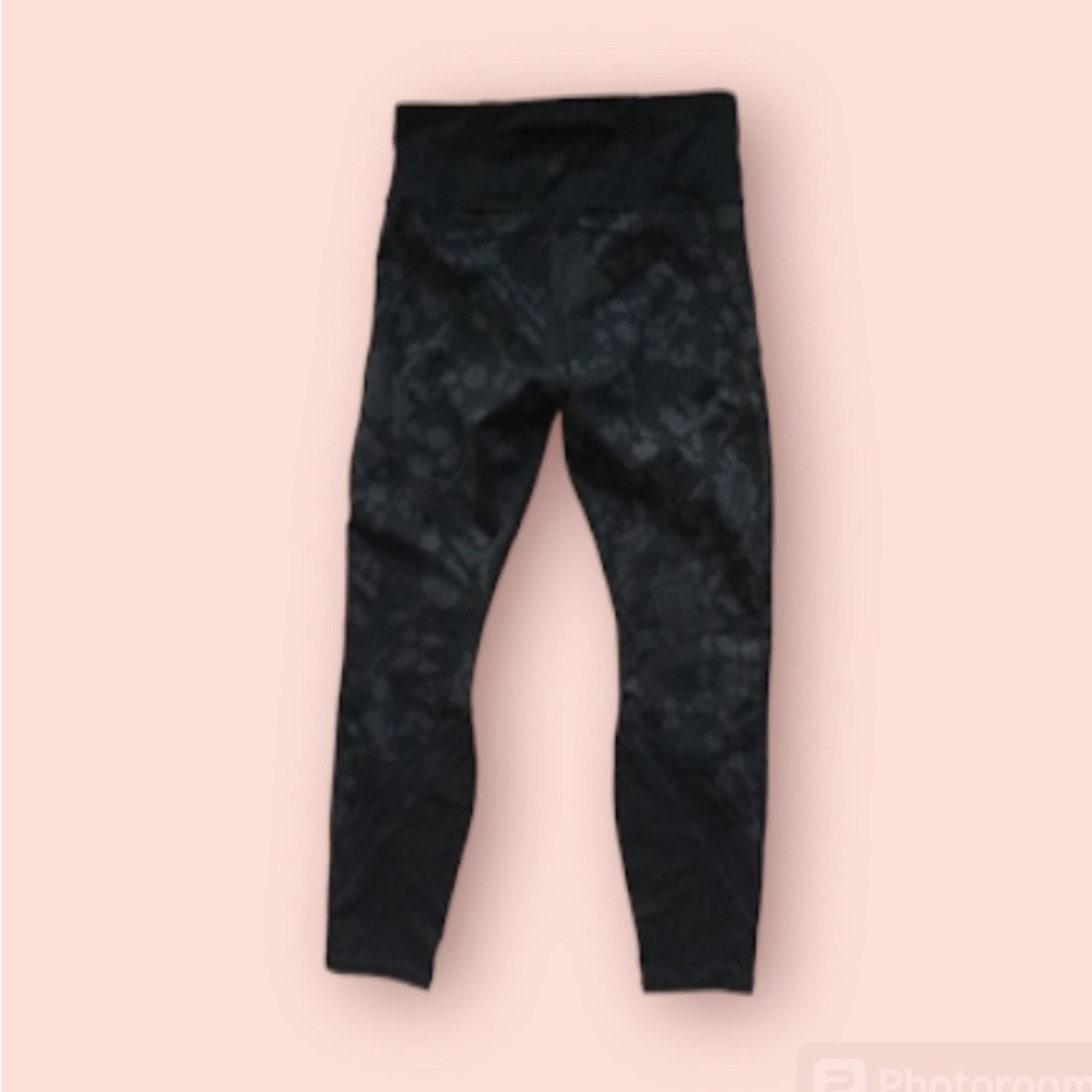 Athleta Moonlight Precision 7/8 Tight Black Mesh Size XL - Picture 3 of 4